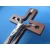 Krzyż drewniany ciemny brąz 24,5 cm JB 2